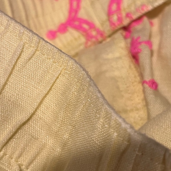 Lilly Pulitzer Laryn Linen Yellow Pink in Excellent Condition! - Picture 9 of 10